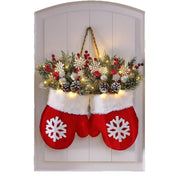 Glittering Christmas Gloves Wreath Christmas Wreath