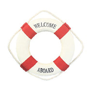 Cloth art lifebuoy wall hanging decoration