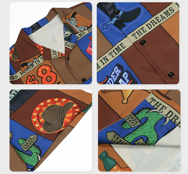 Fashion Short Sleeve Shirts Men's Loose T-Shirts