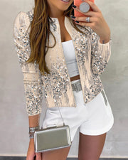 Women's jacket sequined jacket